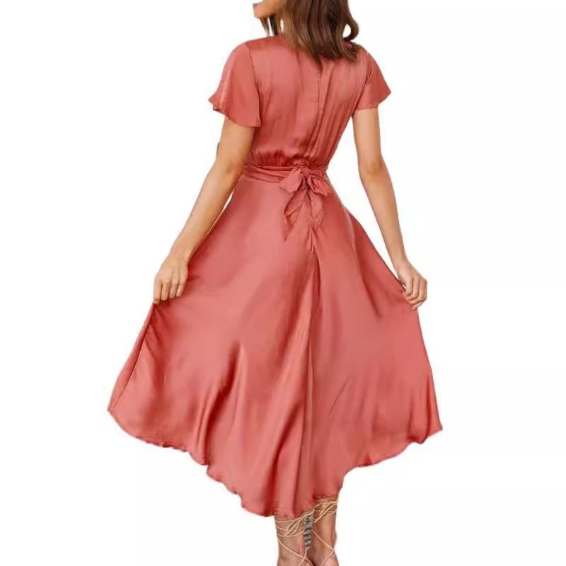 Vestido sexy y elegante con cuello en V - Image 5