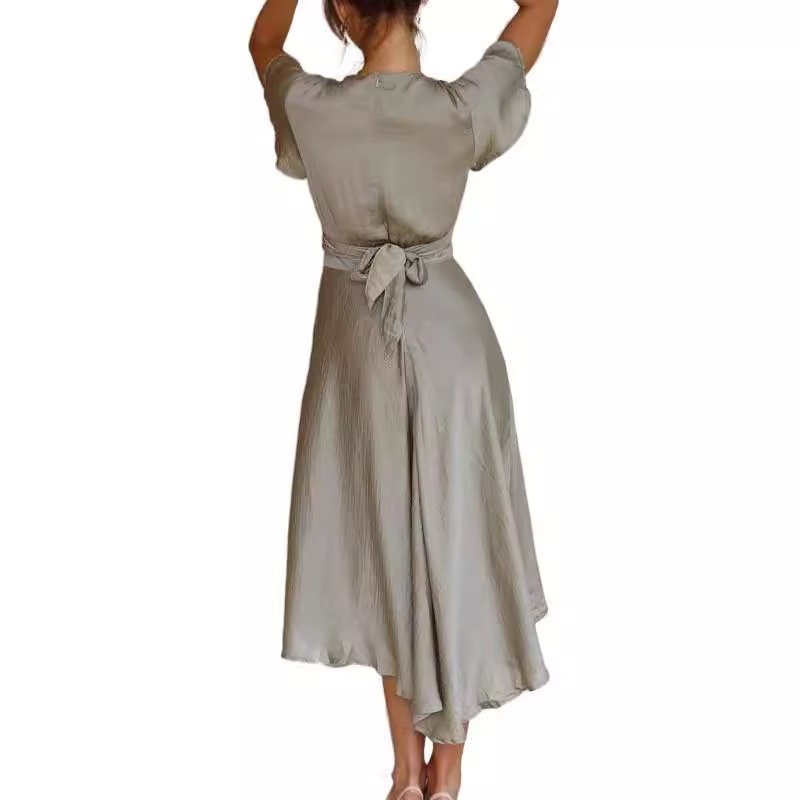 Vestido sexy y elegante con cuello en V - Image 3